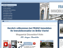 Tablet Screenshot of franz-immobilien.com